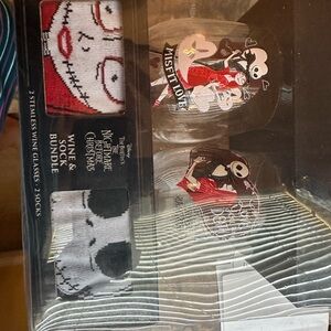 Brand new never opened Disney Nightmare before Christmas Glass set